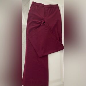 Banana Republic Women's Wide Leg Pants in Burgundy